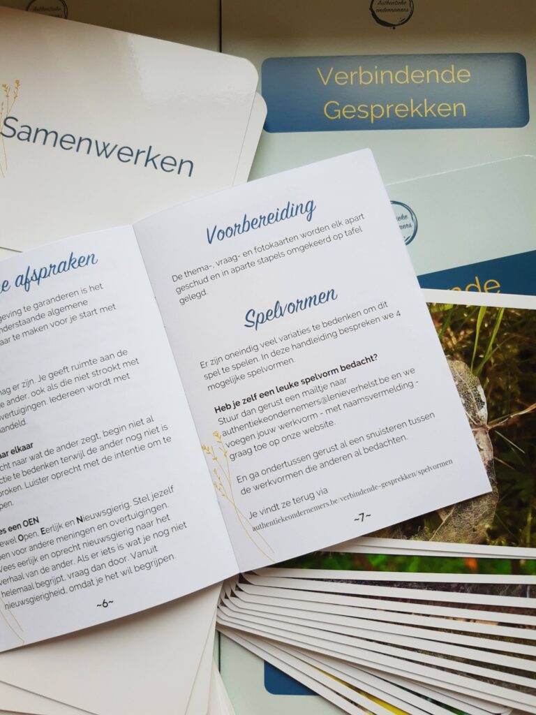 Spelvormen Verbindende Gesprekken - Authentieke Ondernemers